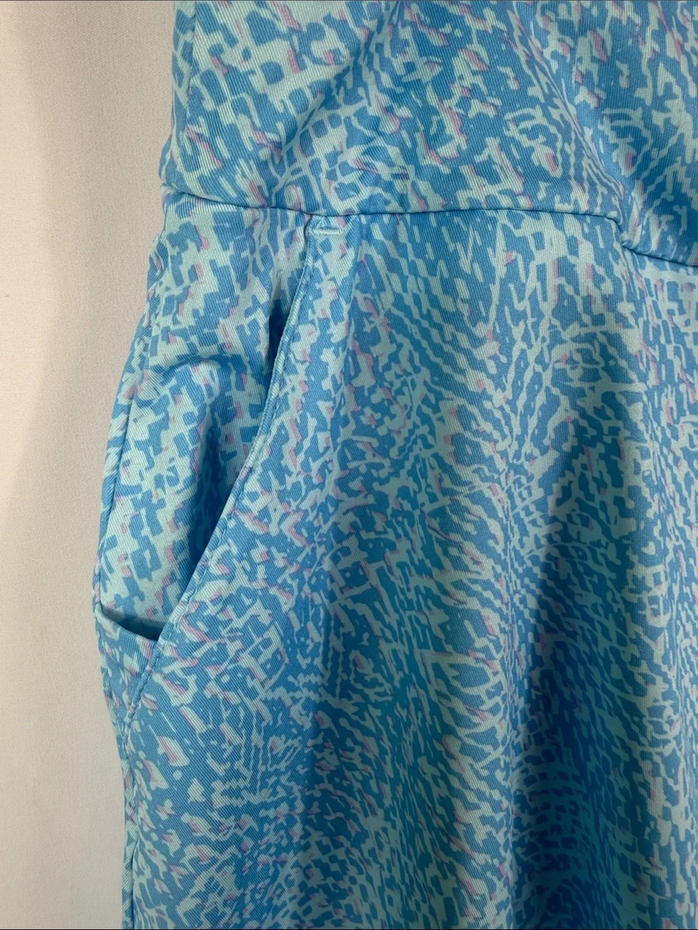 adidas Light Blue Printed Golf or tennis Athletic Skort. Pockets. Womens Size XL